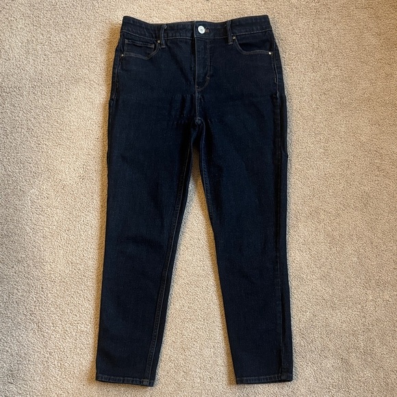 White House Black Market Denim - White House Black Market Women's Dark Blue Skinny Jeans